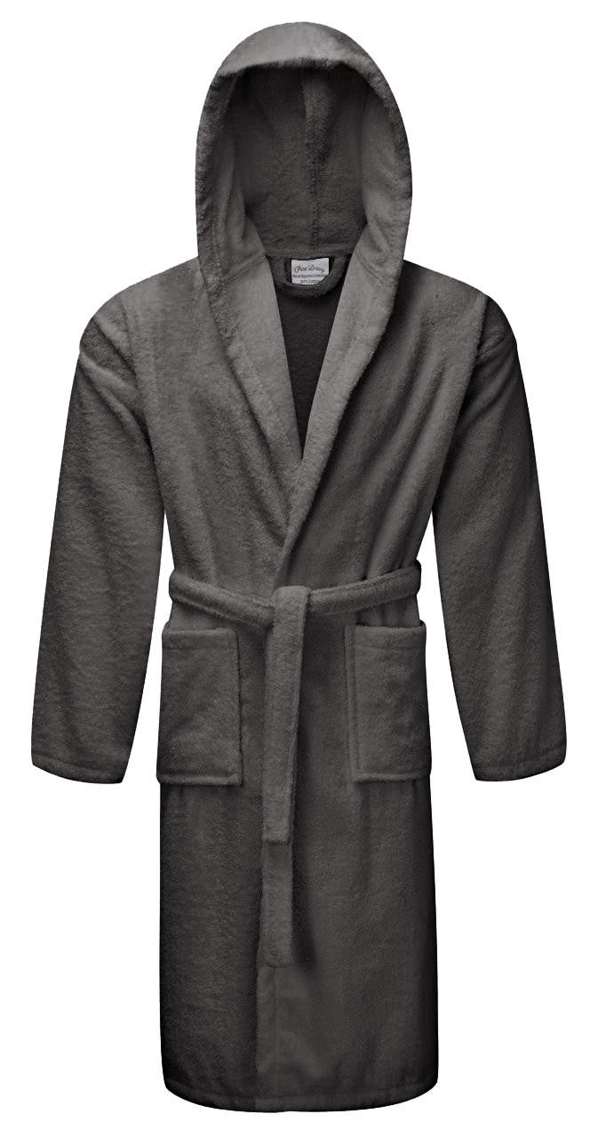 Royal Egyptian Collection Hooded Bathrobe Charcoal