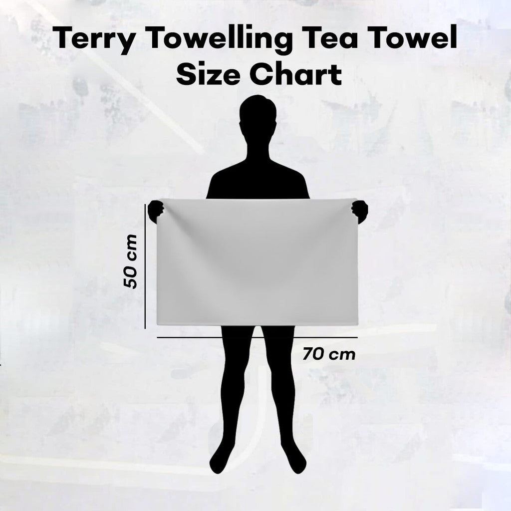 100% Cotton Terry Towelling Tea Towel - Prestige