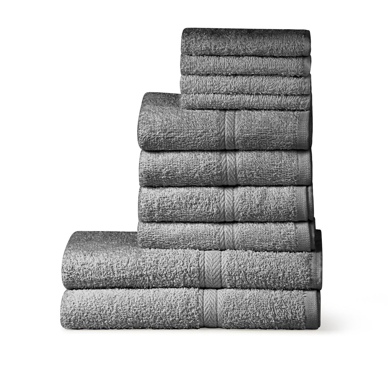 10 Piece 450GSM Value Range Towel Bale Sets