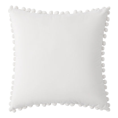 Set of 2 Cushions with Premium Pompom Velvet Cushion Covers Included - 45x45cm