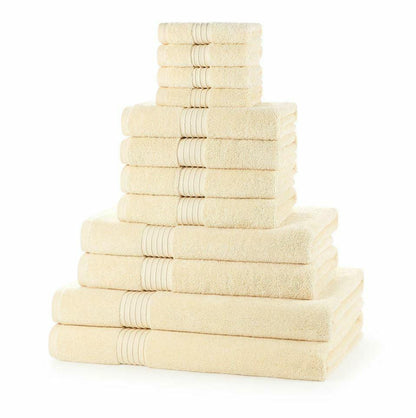 12 Piece 700 GSM Royal Egyptian Towel Bale - 4 Face Cloths, 4 Hand Towels, 2 Bath Towels, 2 Bath Sheet