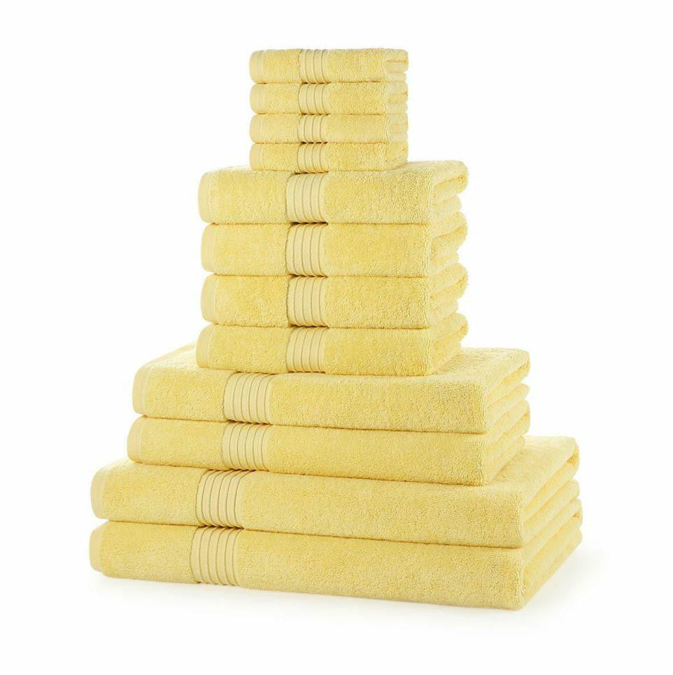 12 Piece 700 GSM Royal Egyptian Towel Bale - 4 Face Cloths, 4 Hand Towels, 2 Bath Towels, 2 Bath Sheet