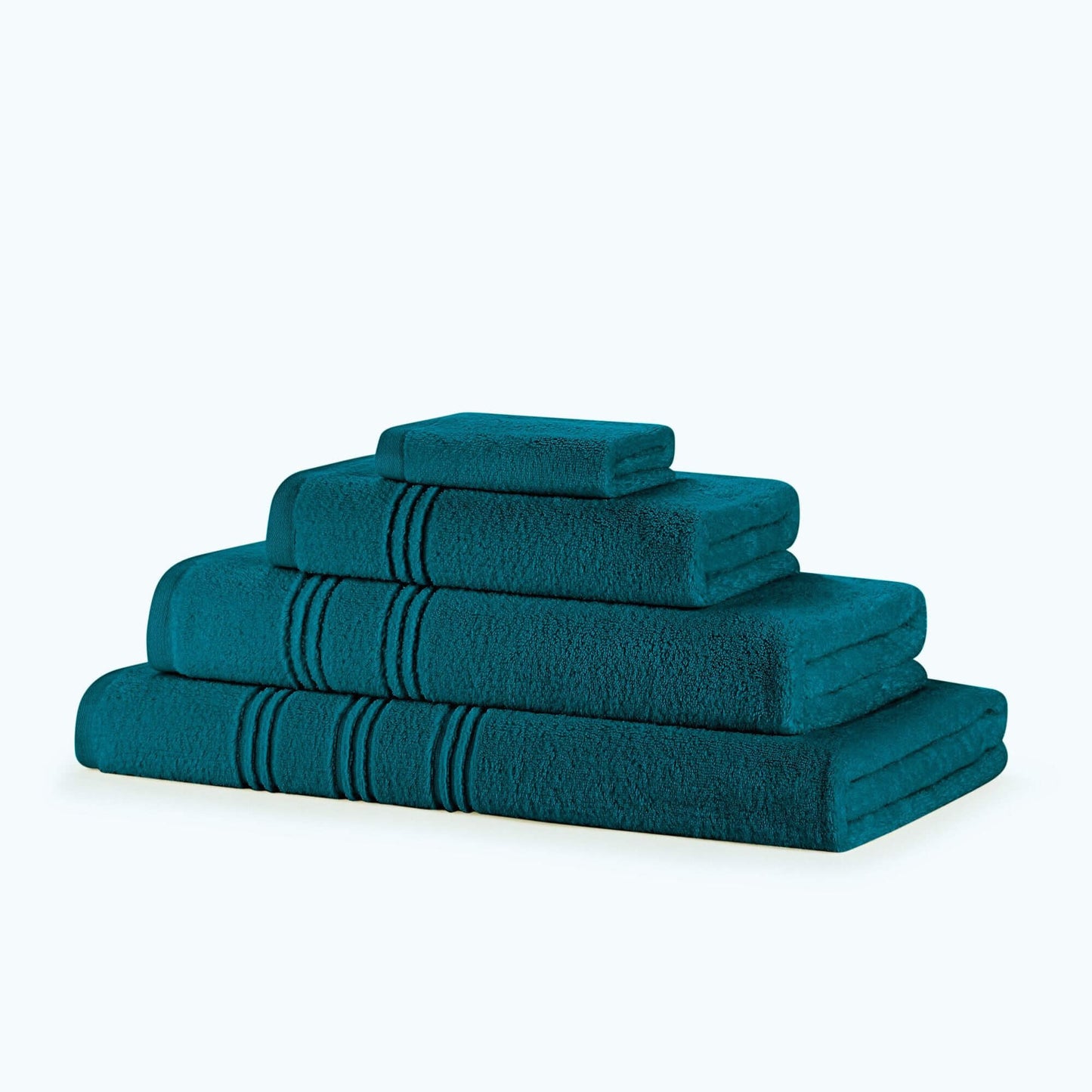 10 Piece 600GSM Zero Twist Towel Bale - 4 Face Cloths, 2 Hand Towels, 2 Bath Towels, 2 Bath Sheets