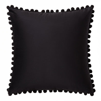 Set of 2 Cushions with Premium Pompom Velvet Cushion Covers Included - 45x45cm