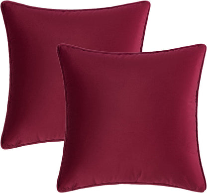 Set of 2 Cushions with Velvet Covers Included - 45x45 cm