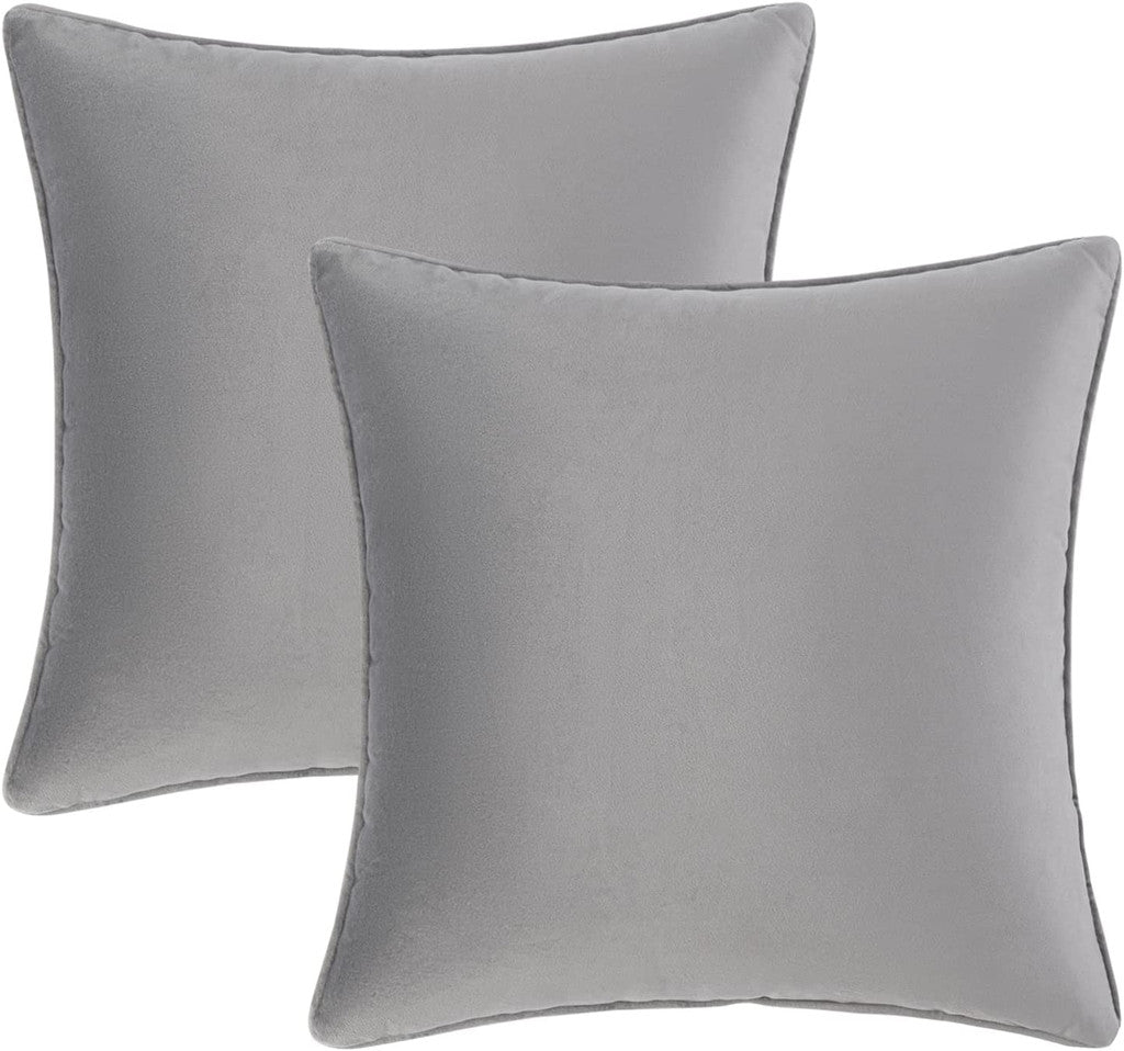 Set of 2 Cushions with Velvet Covers Included - 45x45 cm