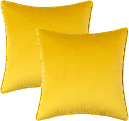Set of 2 Cushions with Velvet Covers Included - 45x45 cm