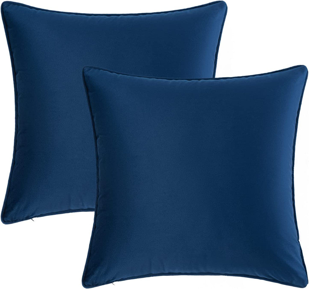Set of 2 Cushions with Velvet Covers Included - 45x45 cm