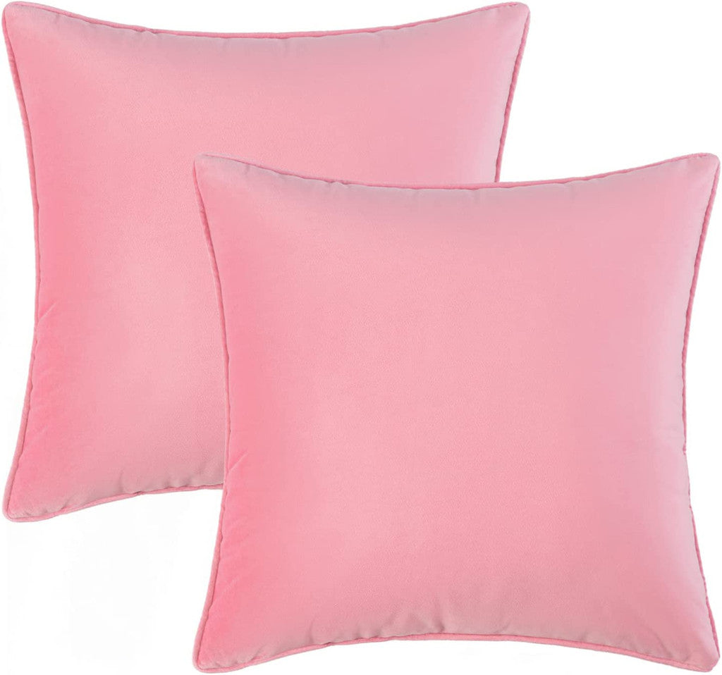 Set of 2 Cushions with Velvet Covers Included - 45x45 cm