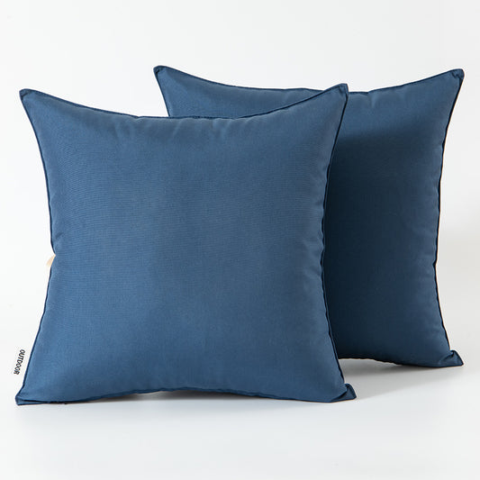 Set of 2 Outdoor Cushions with Waterproof Covers Included - 45x45 cm