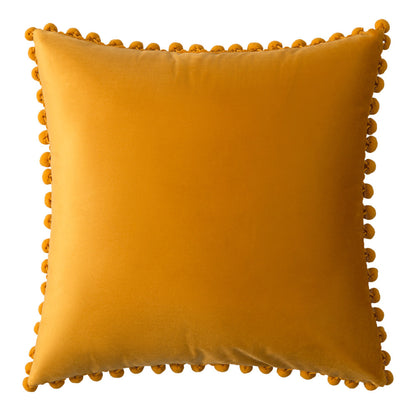 Set of 2 Cushions with Premium Pompom Velvet Cushion Covers Included - 45x45cm