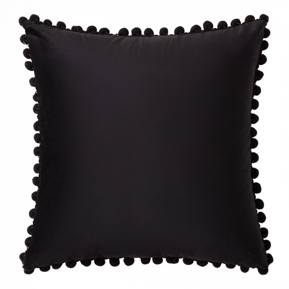 Set of 2 Cushions with Premium Pompom Velvet Cushion Covers Included - 45x45cm