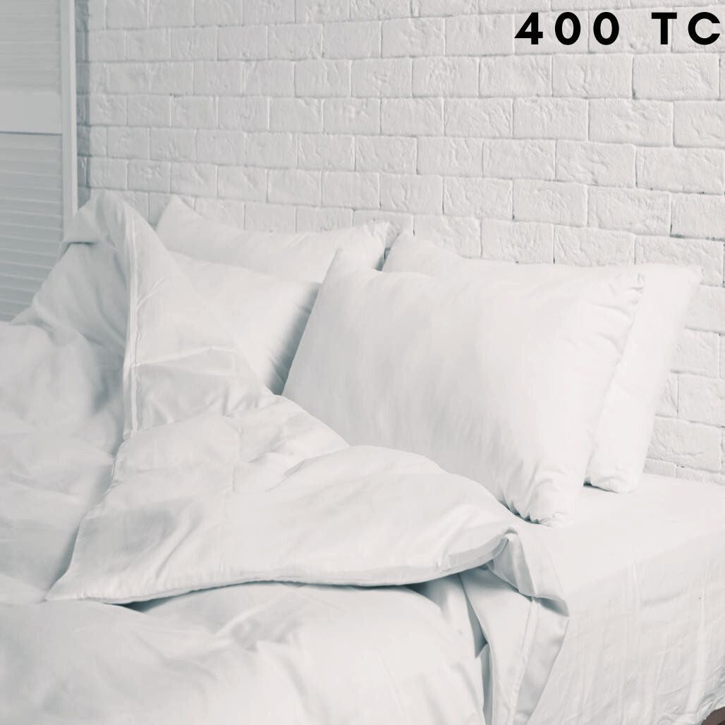 400TC Sateen 100% Cotton Buttoned Duvet Cover Sets
