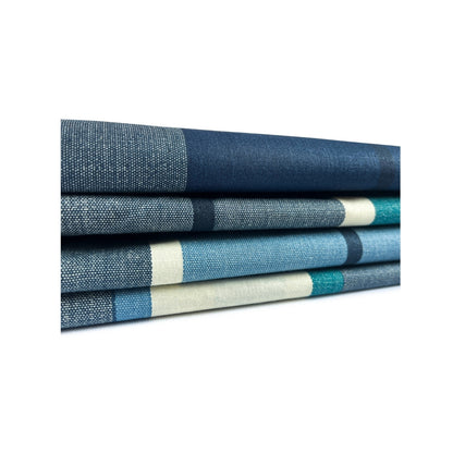 Blue Check Duvet Cover Set - 144 TC Polycotton