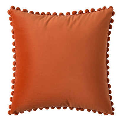 Set of 2 Cushions with Premium Pompom Velvet Cushion Covers Included - 45x45cm