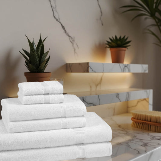 6 Piece 600GSM Towel Bale Sets