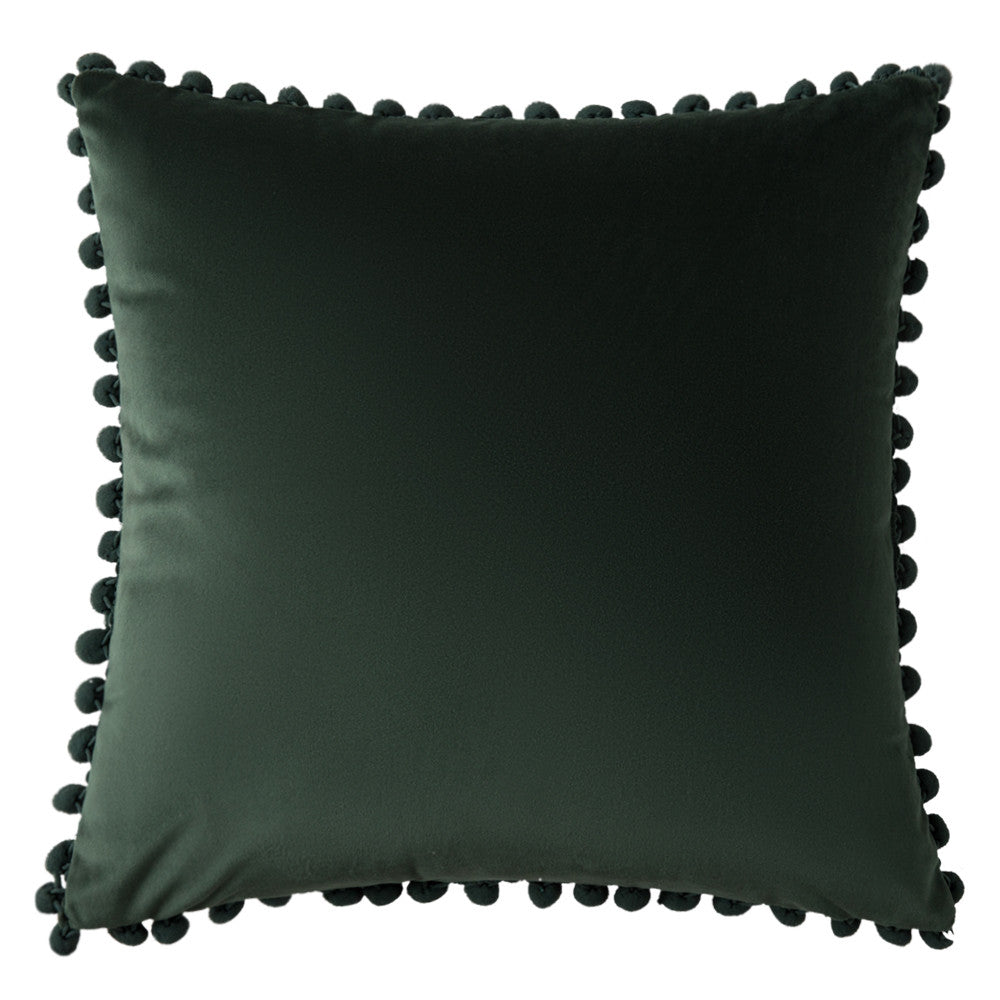 Set of 2 Cushions with Premium Pompom Velvet Cushion Covers Included - 45x45cm