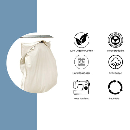 100% Natural Cotton Garment Bag