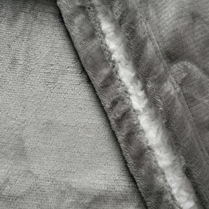 Double Layer Sherpa Hooded Blanket