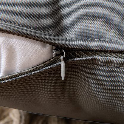 Set of 2 Outdoor Cushions with Waterproof Covers Included - 45x45 cm