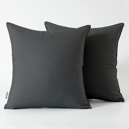 Set of 2 Outdoor Cushions with Waterproof Covers Included - 45x45 cm