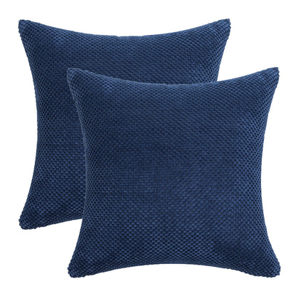 Set of 2 Cushions with Pine Corduroy Covers Included - 45x45cm