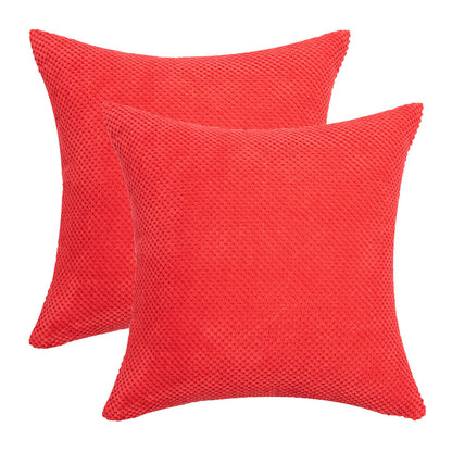 Set of 2 Cushions with Pine Corduroy Covers Included - 45x45cm
