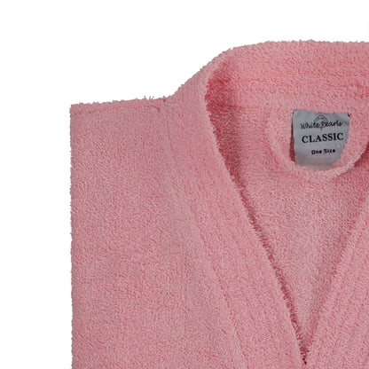 Value Range Terry Towelling Kimono Bathrobe - 100% Cotton
