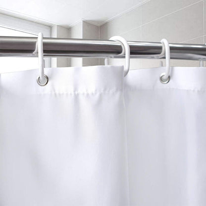 Classic Plain White Shower Curtain - Steel Eyelet