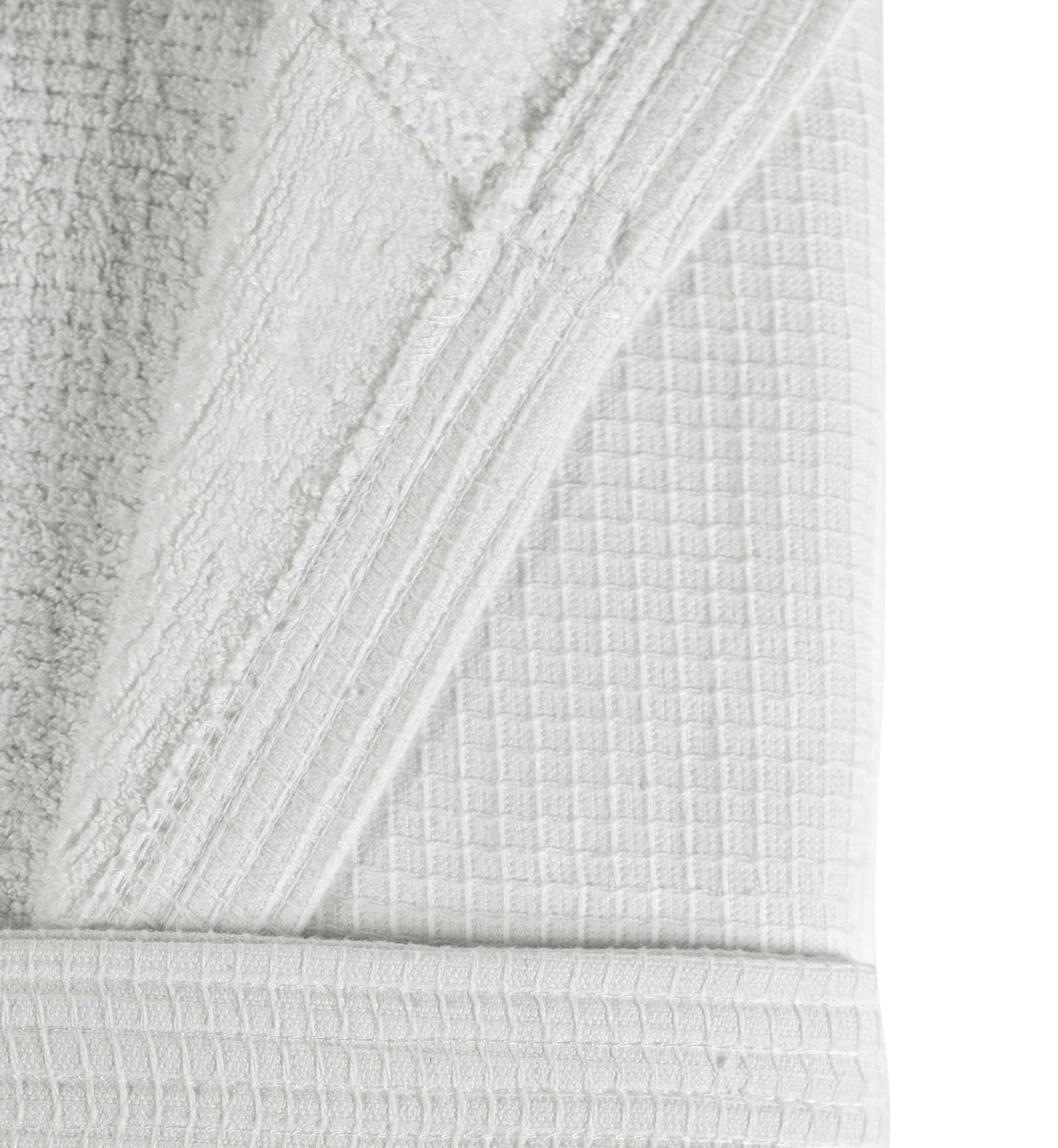 Premium 2in1 'Waffle Outer' 'Towelling Inner' 100% Cotton Dressing Gowns - Hooded