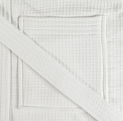 Premium 2in1 'Waffle Outer' 'Towelling Inner' 100% Cotton Dressing Gowns - Hooded