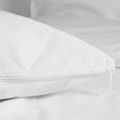 800 Gram Bounce Back Pillow with Quilted Zipped Removable Cover
