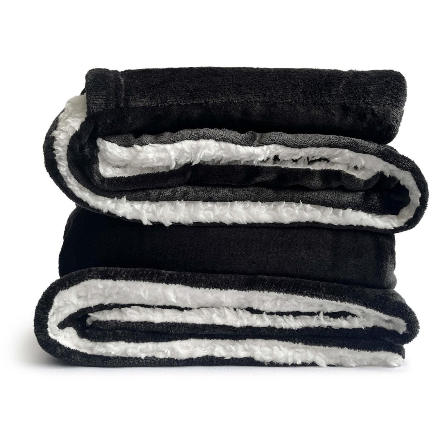 Double Layer Sherpa Hooded Blanket