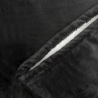 Double Layer Sherpa Hooded Blanket