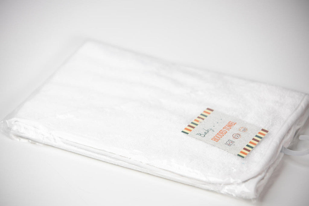 Baby Hooded Towel - Terry Towelling (75x75 cm)