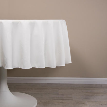 Circular Damask Rose Design Tablecloths / Napkins - 100% Polyester