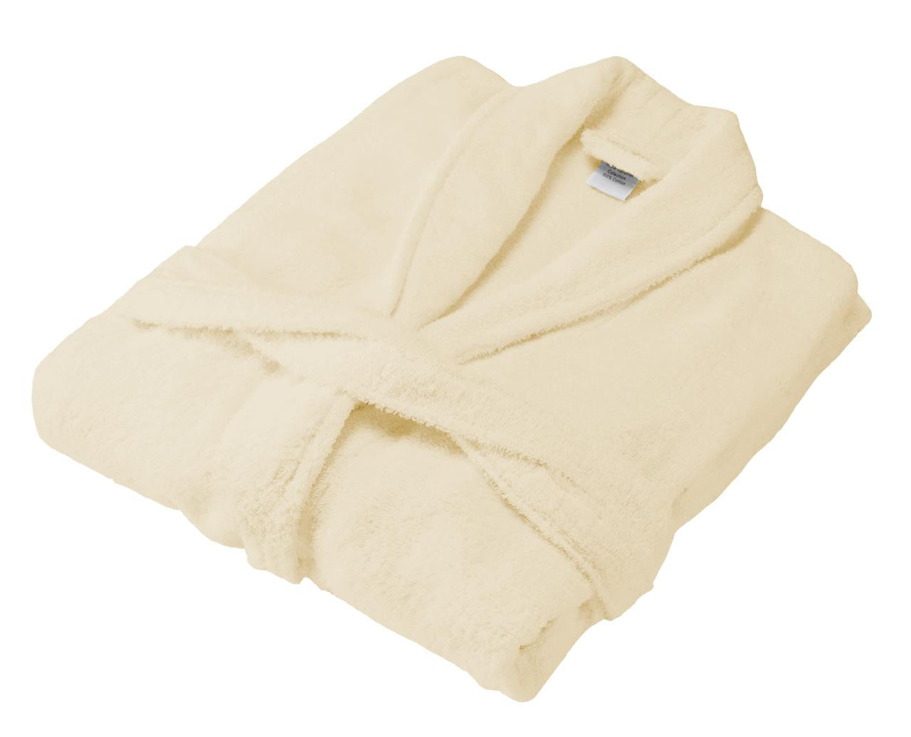 Cream 100% Cotton Terry Towelling Bath Robes