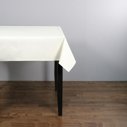 Easy Iron Plain 100% Polyester Tablecloths - 4 Colours