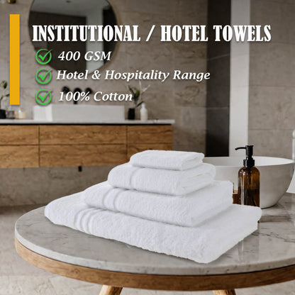 500 GSM 100% Cotton Ring Spun Institutional / Hotel Towels