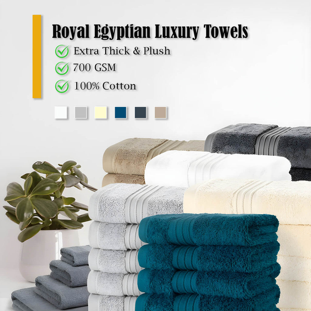 700 GSM Royal Egyptian Collection Luxury Towels