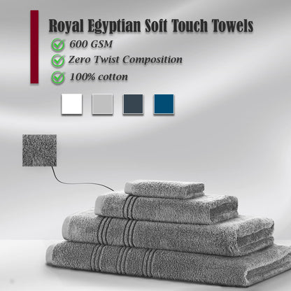 600 GSM Royal Egyptian Luxury Soft Touch Zero Twist Towels