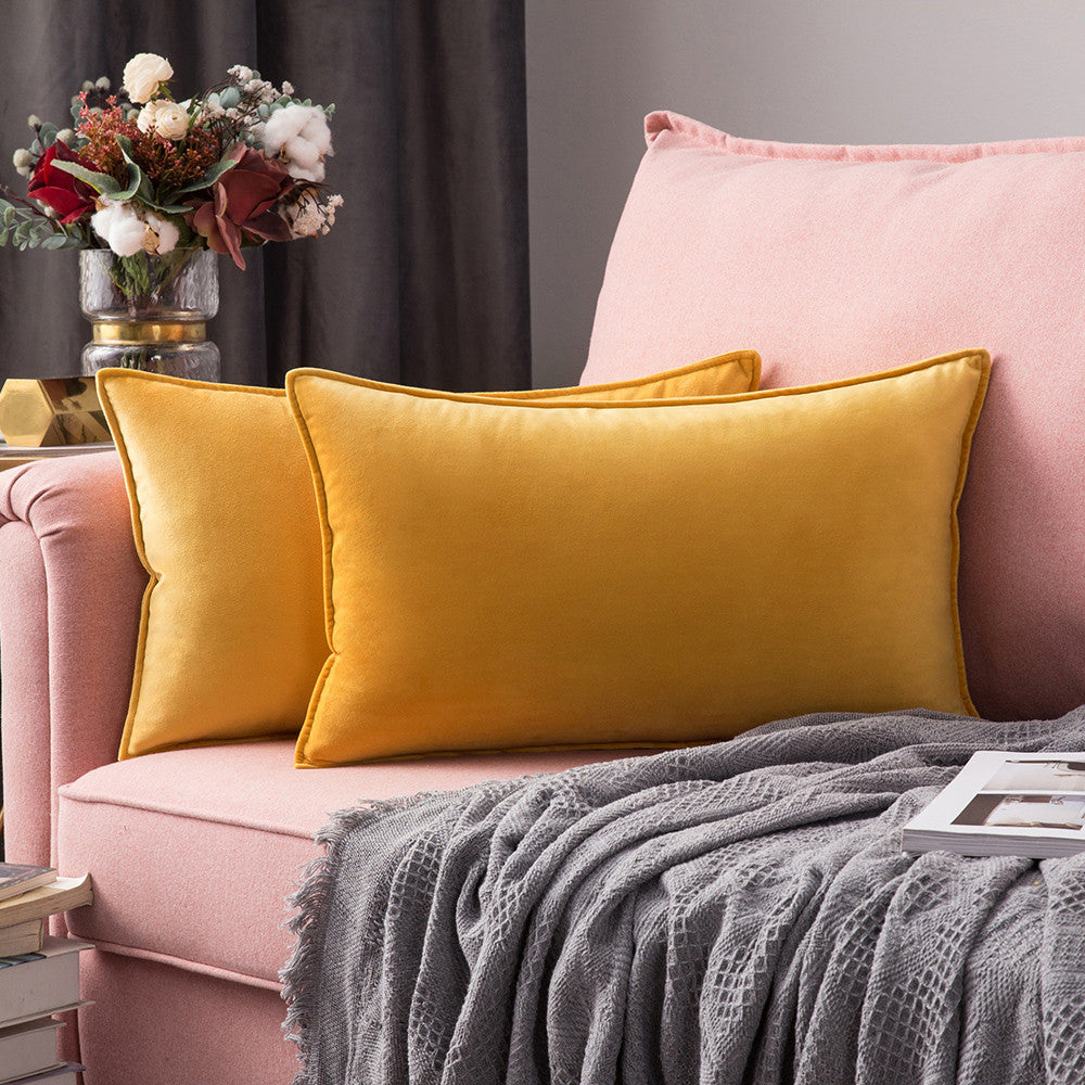 Set of 2 Cushions with Premium Waterproof Covers Included - 30x50cm