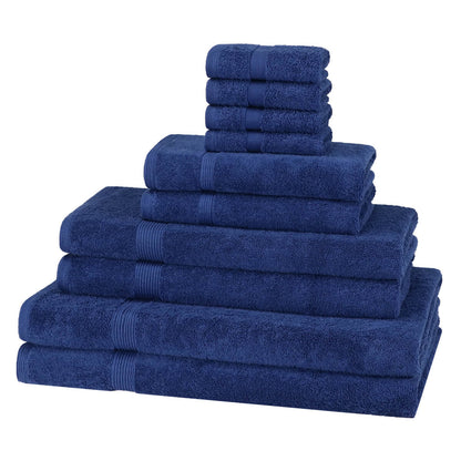 10 Piece 600GSM Towel Bale - 4 Face Cloths, 2 Hand Towels, 2 Bath Towels, 2 Bath Sheets