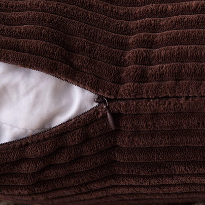 Set of 2 Cushions with Corduroy Covers Included - 45x45 cm
