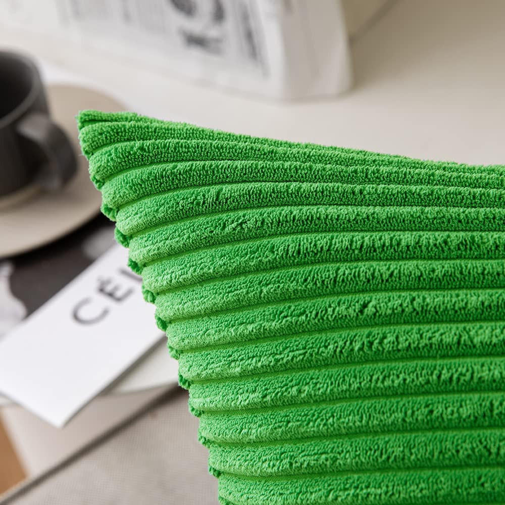 Set of 2 Cushions with Corduroy Covers Included - 45x45 cm