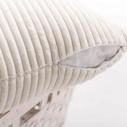 Set of 2 Cushions with Corduroy Covers Included - 45x45 cm