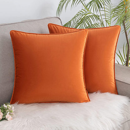 Set of 2 Cushions with Velvet Covers Included - 45x45 cm