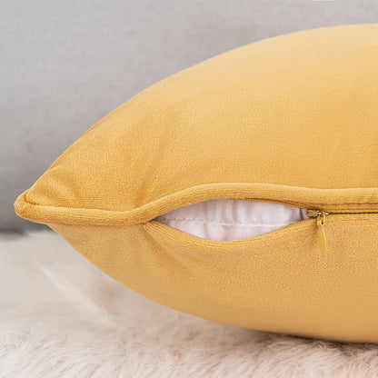 Set of 2 Cushions with Velvet Covers Included - 45x45 cm