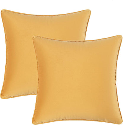 Set of 2 Cushions with Velvet Covers Included - 45x45 cm