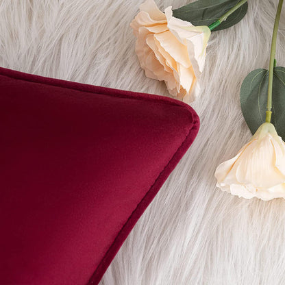 Set of 2 Cushions with Velvet Covers Included - 45x45 cm